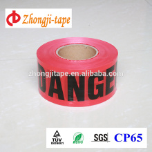 Factory supply red pe warning tape